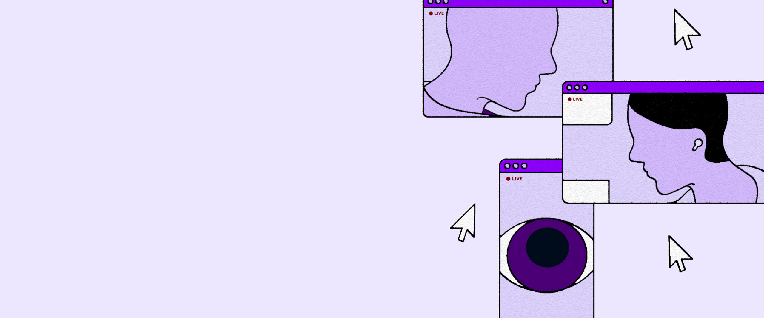 Illustration of a virtual meeting
